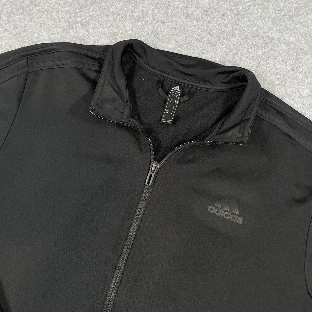 Adidas Primegreen Mens Jacket S Black Athletic Layering Full Zip Track Soccer